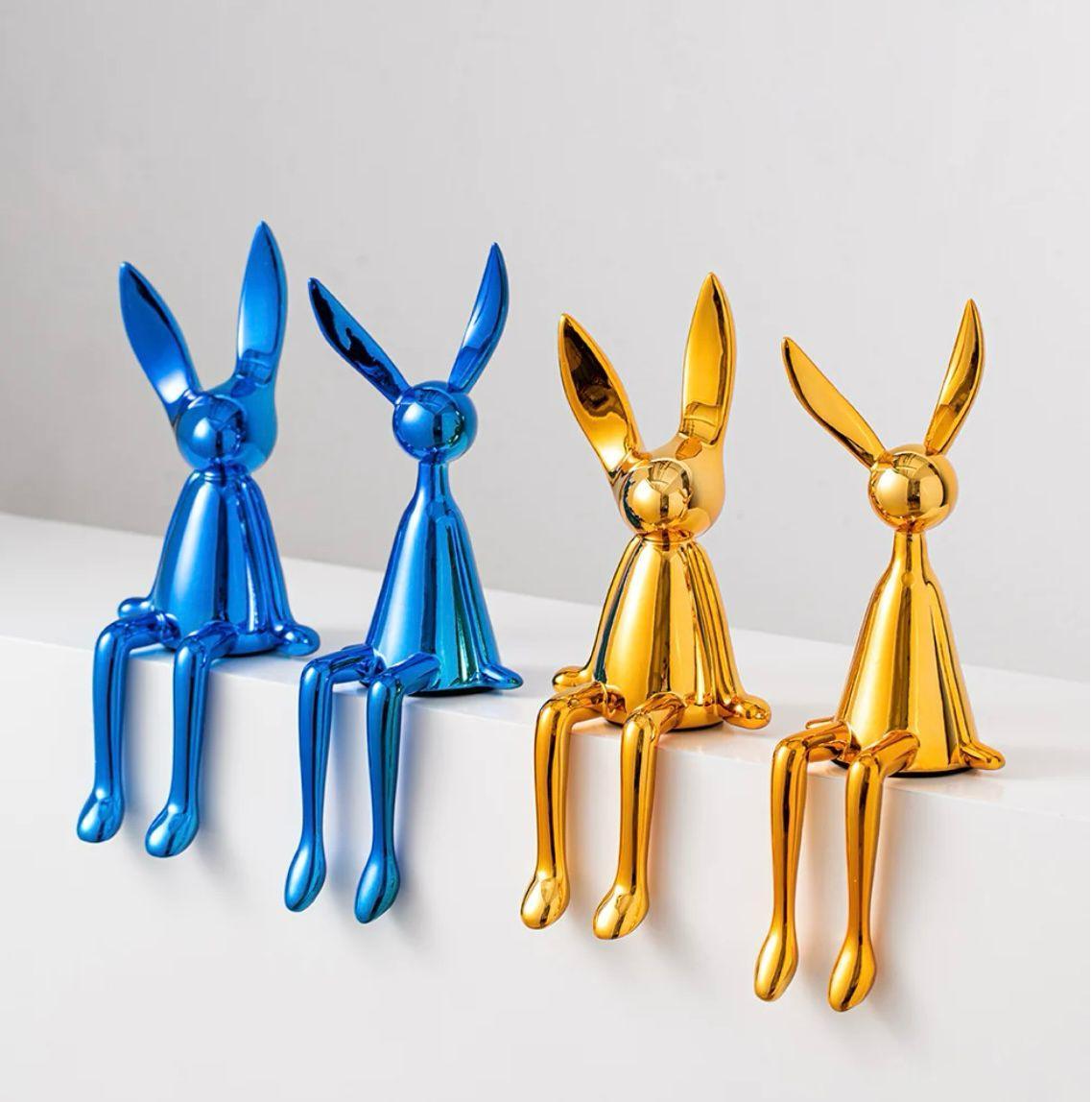 Electroplated Persian Bunny Relaxing